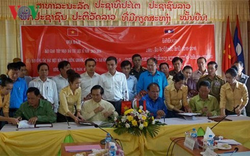 Burial service for Vietnamese fallen soldiers in Laos - ảnh 1