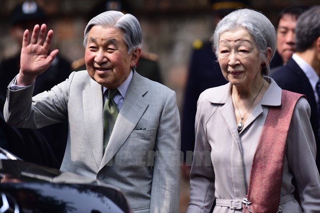 Japanese Emperor, Empress host tea party following Vietnam visit - ảnh 1