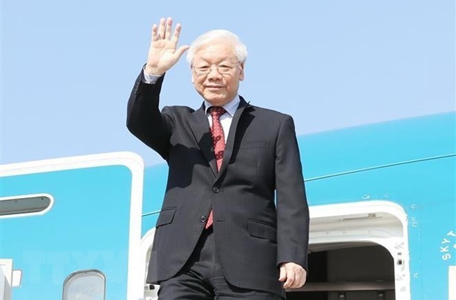 Party chief concludes official visits to Russia, Hungary - ảnh 1