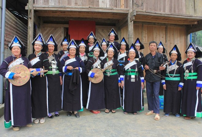 ​Unique clothes of the Pa Di   - ảnh 1