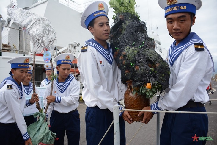 Mainlanders pay pre-Tet visit to Truong Sa (Spratly) islanders - ảnh 1