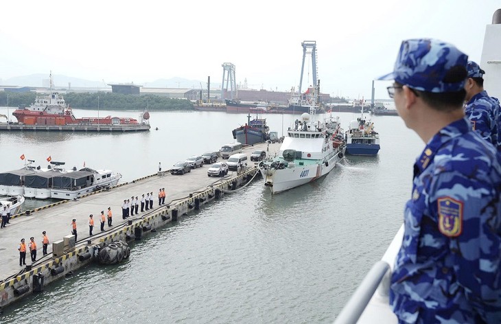 Vietnam Coast Guard ship returns home from India visit  - ảnh 1