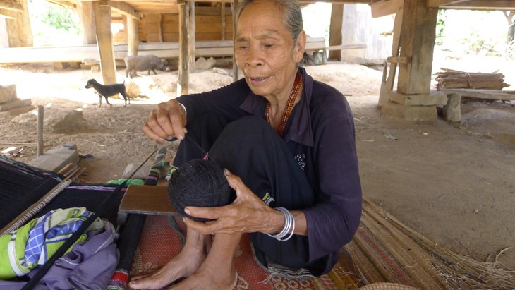 Le tissage de brocatelles chez les Ede - ảnh 2