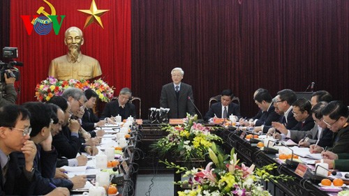 Le secrétaire général du PCV Nguyen Phu Trong dans la province de Thai Binh - ảnh 2