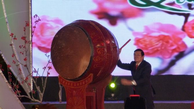 Le président Truong Tân Sang au programme 