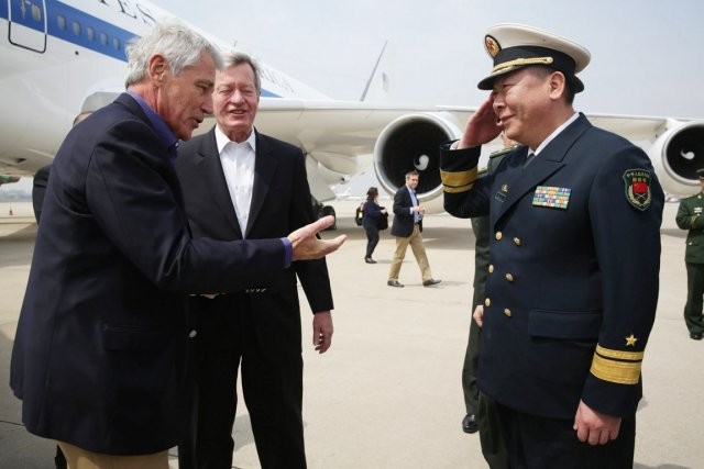 Chuck Hagel sur le porte-avions chinois - ảnh 1