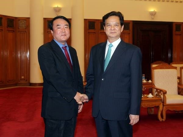 Le Premier ministre vietnamien accueille le président de l’agence Yonhap - ảnh 1