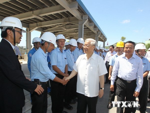 Déplacement du secrétaire général Nguyen Phu Trong à Ha Nam - ảnh 1