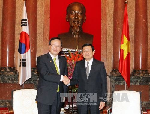 Le président Truong Tân Sang reçoit le président du parlement sud-coréen - ảnh 1