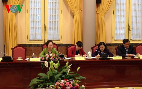 Nguyen Thi Doan à la réunion du Fonds de patronage des enfants du Vietnam - ảnh 1