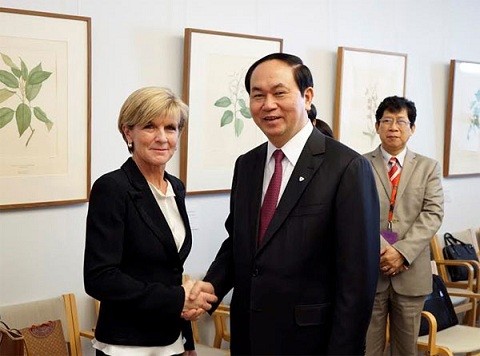 Tran Dai Quang s’entretient avec des officiels australiens - ảnh 1