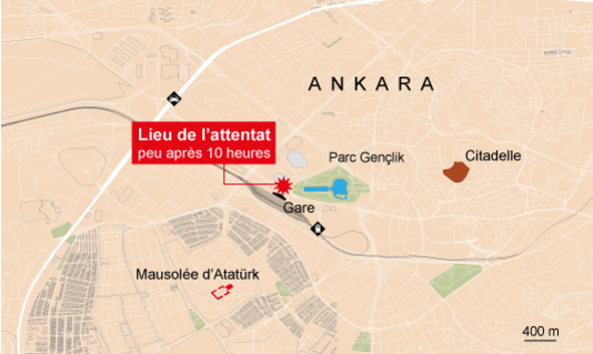 Jour de deuil en Turquie, après l’attentat d’Ankara - ảnh 1