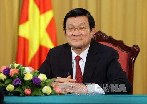 Truong Tân Sang: Le Vietnam intensifie intégralement son oeuvre de renouveau   - ảnh 1