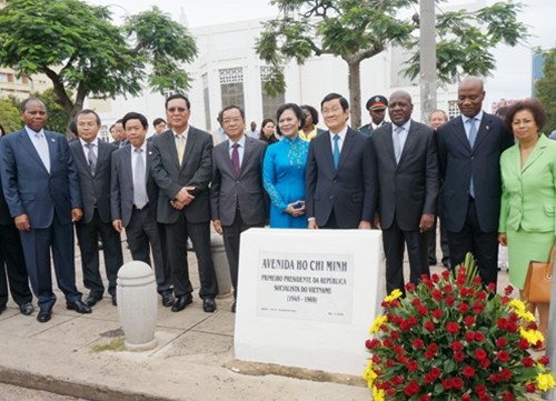 Truong Tan Sang rencontre la présidente du Parlement mozambicain - ảnh 1