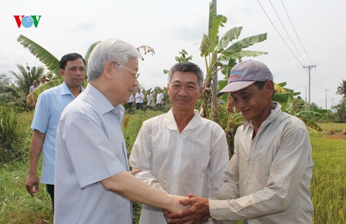 Nguyen Phu Trong à Ben Tre  - ảnh 1