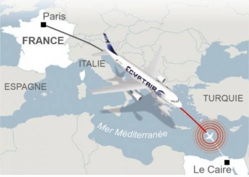 Grand flou sur le sort du vol EgyptAir - ảnh 1