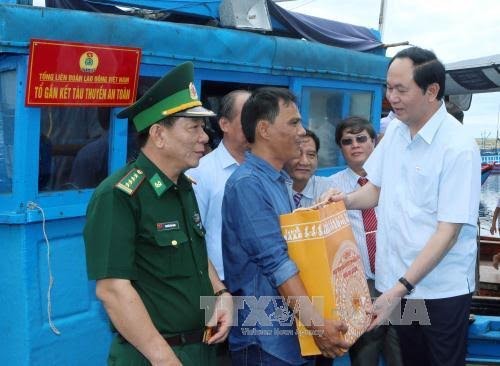 Trân Dai Quang demande à Phu Yên une meilleure organisation de la pêche - ảnh 1