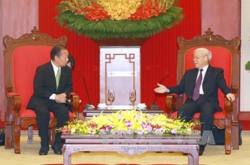 Nguyen Phu Trong reçoit Nikai Toshihiro - ảnh 1