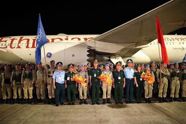 Military Engineering Unit Rotation 1 back home from Abyei - ảnh 2