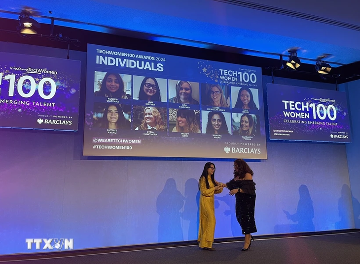 Vietnamese scientist honored at UK’s 2024 TechWomen 100 - ảnh 1