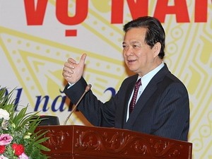 Kantor Pemerintah Vietnam mengadakan  Konferensi  evaluasi pekerjaan tahun 2011  - ảnh 1