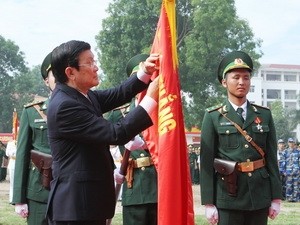 Presiden Negara Vietnam, Truong Tan Sang menghadiri peringatan ulang tahun ke-50 Hari Jadinya Akademi Tentata Perbatasan - ảnh 1