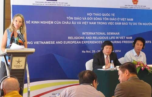 Vietnam dan EU berbagi pengalaman tentang kebebasan berkepercayaan dan beragama - ảnh 1