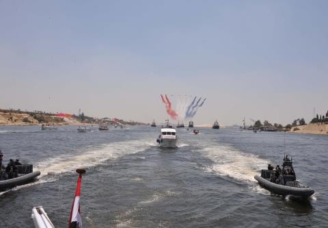 Mesir meresmikan Terusan Suez baru - ảnh 1