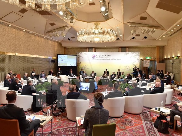 Konferensi G-7 membahas langkah-langkah untuk memecahkan semua tantangan global - ảnh 1