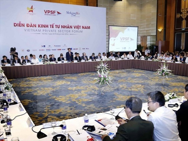 Deputi PM Vuong Dinh Hue menghadiri Forum Ekonomi Swasta Vietnam - ảnh 1