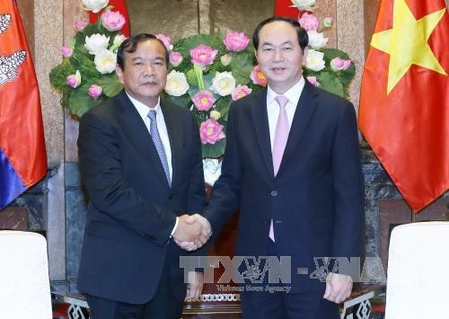 Presiden Tran Dai Quang menerima Menlu Kamboja, Duta Besar Argentina dan Myanmar - ảnh 1