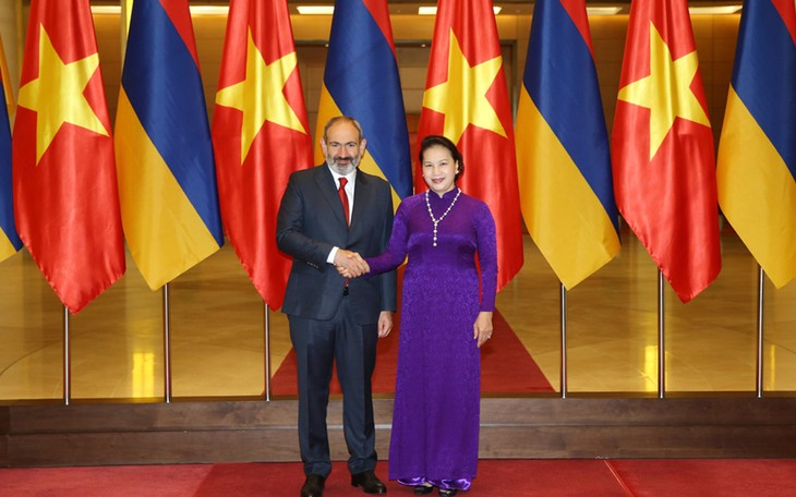 Ketua MN Nguyen Thi Kim Ngan melakukan pertemuan dengan PM Armenia, Nikol Pashinyan - ảnh 1