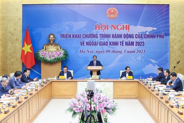 Konferensi Menggelar Program Aksi Pemerintah tentang Diplomasi Ekonomi 2023 - ảnh 1