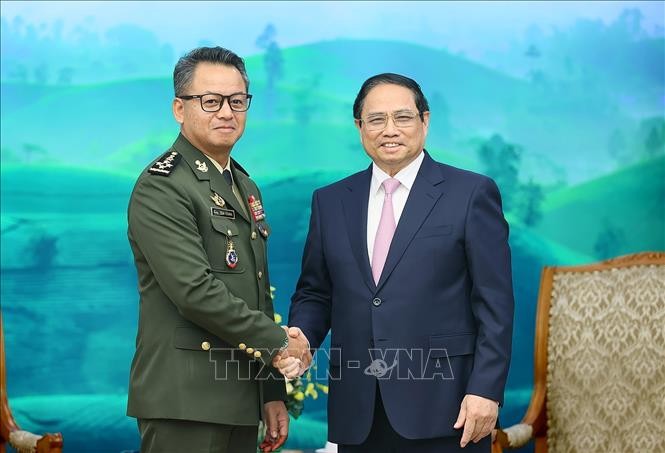 PM Pham Minh Chinh Terima Deputi PM, Menhan Kamboja - ảnh 1