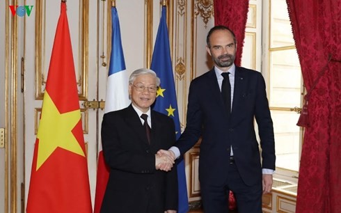 Líder partidista de Vietnam insiste en afianzar cooperación con Francia - ảnh 1