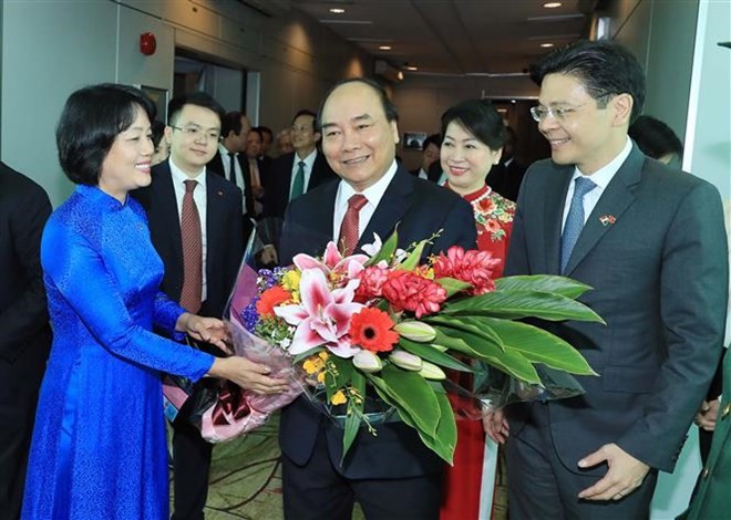 Primer ministro de Vietnam inicia su visita oficial a Singapur - ảnh 1