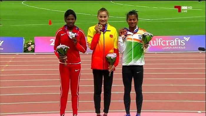 Atleta vietnamita vence en 400 metros con vallas a nivel asiático - ảnh 1