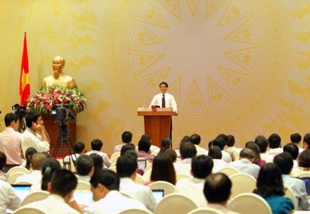 政府の月例記者会見 - ảnh 1