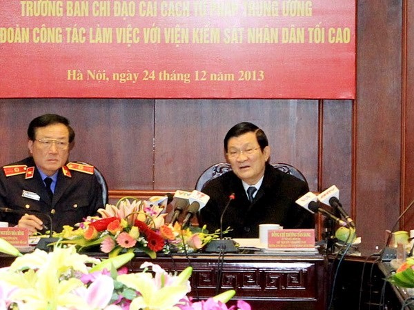 サン国家主席、最高人民検察院指導部と会合 - ảnh 1