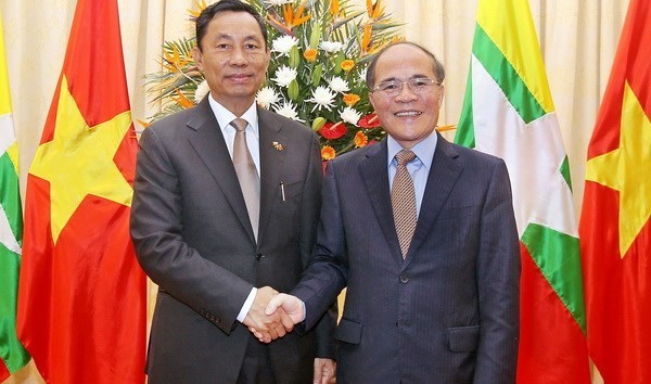 フン国会議長、ミャンマー下院議長と会談 - ảnh 1