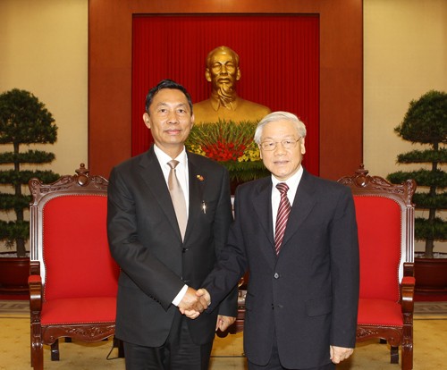 チョン書記長、ミャンマー下院議長と会見 - ảnh 1