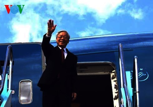 チョン書記長、アメリカ訪問を開始 - ảnh 1