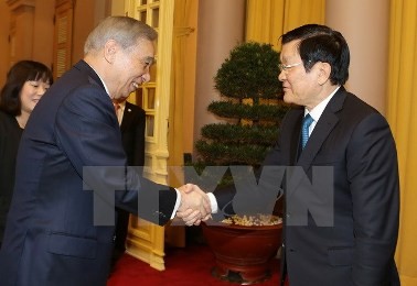 サン国家主席、群馬県知事と会合 - ảnh 1