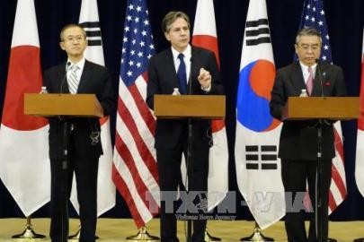 日米韓外務次官級協議、対朝鮮で緊密な連携確認 - ảnh 1