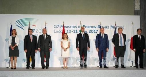 Ｇ７外相、シリア問題でロシアに影響力行使求める - ảnh 1