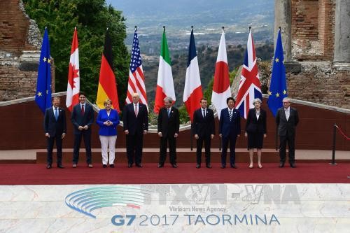 Ｇ７首脳宣言、「保護主義と闘う」明記 - ảnh 1