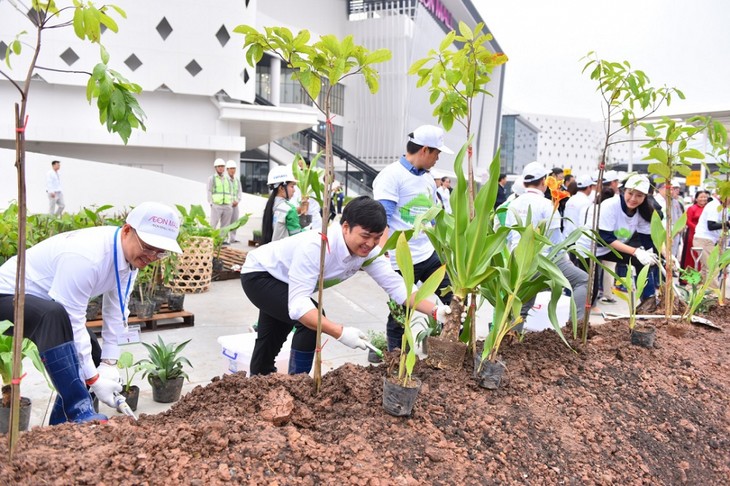 イオン ハノイで植林活動 - ảnh 1