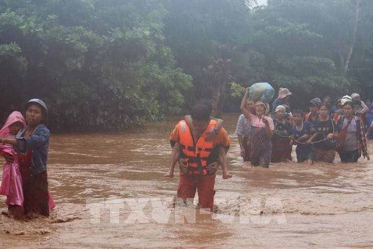 ミャンマーで洪水、74人死亡 国営メディア - ảnh 1