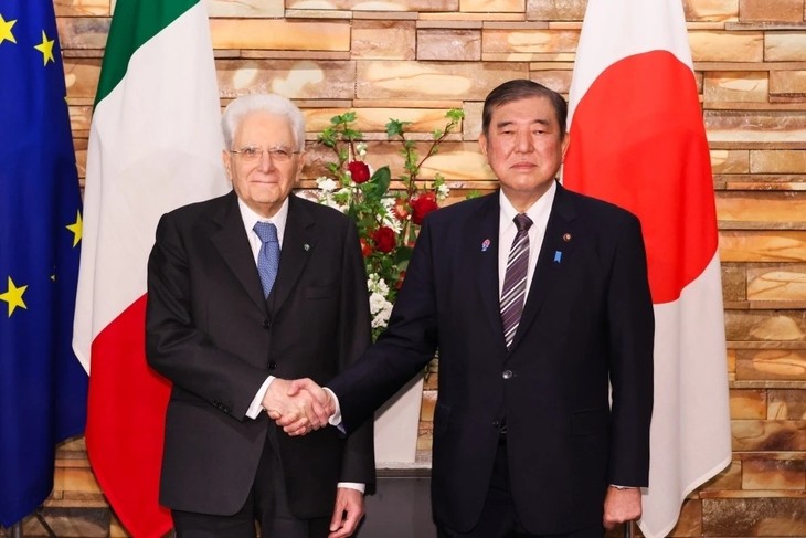 日本首相、イタリア大統領と会談　「関係をいっそう深める」 - ảnh 1