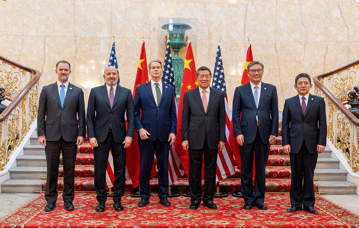 米中貿易協議 レアアースなど輸出規制めぐり10日も続く見通し - ảnh 1